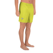 Livin' Aloha Men's Athletic Long Shorts (Starship Yellow)
