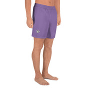 Livin' Aloha Men's Athletic Long Shorts (Ce Soir Violet)