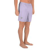 Livin' Aloha Men's Athletic Long Shorts (Fog Violet)