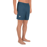 Livin' Aloha Men's Athletic Long Shorts (Arapawa Blue)