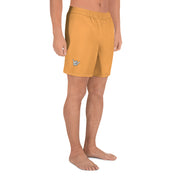 Livin' Aloha Men's Athletic Long Shorts (Texas Rose Orange)