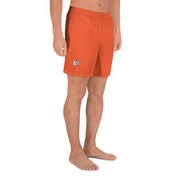 Livin' Aloha Men's Athletic Long Shorts (Outrageous Orange)