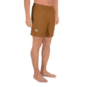 Livin' Aloha Men's Athletic Long Shorts (Rich Gold Brown)