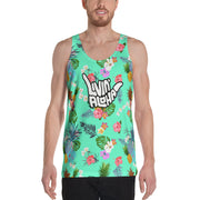 Livin' Aloha Green Floral Tank Top