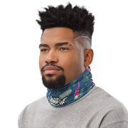 Floral Blue Neck Gaiter - Livin' Aloha