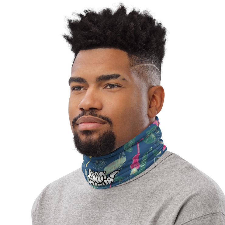 Floral Blue Neck Gaiter - Livin&