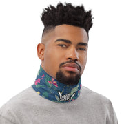 Floral Blue Neck Gaiter - Livin' Aloha