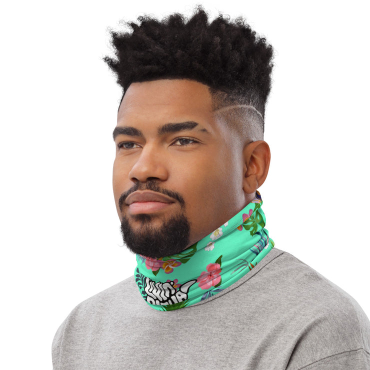 Green Floral Neck Gaiter - Livin&