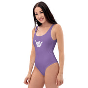 Livin' Aloha One piece Purple Swimsuit 