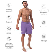Livin' Aloha Eco-Friendly Swim Trunks (Purple)