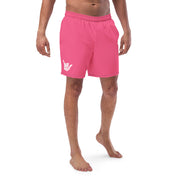 Livin' Aloha Eco-Friendly Swim Trunks (Brink Pink)