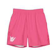 Livin' Aloha Eco-Friendly Swim Trunks (Brink Pink)