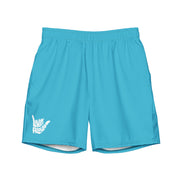 Livin' Aloha Eco-Friendly Swim Trunks (Bright Summer Sky Blue)