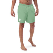 Livin' Aloha Eco-Friendly Swim Trunks (Dark Sea Green)