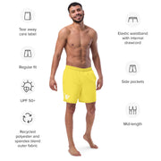 Livin' Aloha Eco-Friendly Swim Trunks (Paris Daisy Yellow)