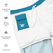 Livin' Aloha Eco-Friendly Swim Trunks (Pelorous Blue)