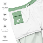Livin' Aloha Eco-Friendly Swim Trunks (Dark Sea Green)