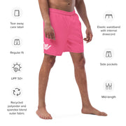 Livin' Aloha Eco-Friendly Swim Trunks (Brink Pink)