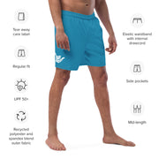 Livin' Aloha Eco-Friendly Swim Trunks (Pelorous Blue)