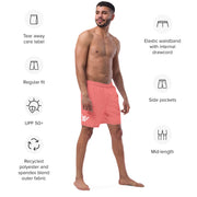 Livin' Aloha Eco-Friendly Swim Trunks (Salmon Pink)