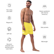 Livin' Aloha Eco-Friendly Swim Trunks (Paris Daisy Yellow)