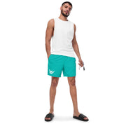 Livin' Aloha Eco-Friendly Swim Trunks (Teal)