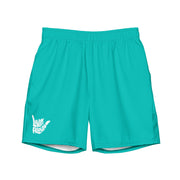 Livin' Aloha Eco-Friendly Swim Trunks (Teal)