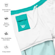 Livin' Aloha Eco-Friendly Swim Trunks (Teal)
