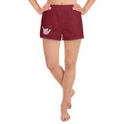 Women's Athletic Persian Plum Short Shorts