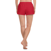 Women's Athletic Brick Red Short Shorts