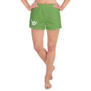 Livin' Aloha Short Shorts (Asparagus) - Livin' Aloha