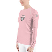 Women's Rash Guard (Azalea) - Livin' Aloha