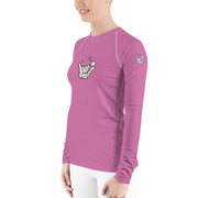 Women's Rash Guard (Puce) - Livin' Aloha