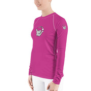 Women's Rash Guard (Tapestry) - Livin' Aloha