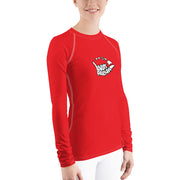 Women's Rash Guard (Red)- Livin' Aloha 