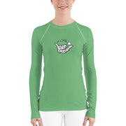 Womens Rash Guard (Aqua Forest) - Livin' Aloha