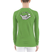 Womens Rash Guard (Asparagus) - Livin' Aloha