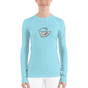 Womens Rash Guard (Morning Glory) - Livin' Aloha