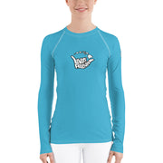 Womens Rash Guard (Pelorous) - Livin' Aloha
