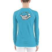 Womens Rash Guard (Pelorous) - Livin' Aloha