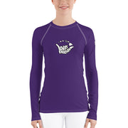 Womens Rash Guard (Purple) - Livin' Aloha
