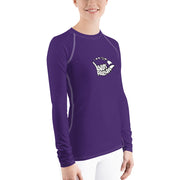 Womens Rash Guard (Purple) - Livin' Aloha