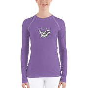 Womens Rash Guard (Lavender Purple) - Livin' Aloha