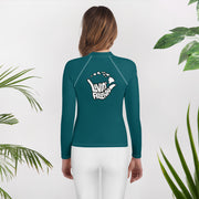 Youth Rash Guard (Deep Sea Green) - Printful