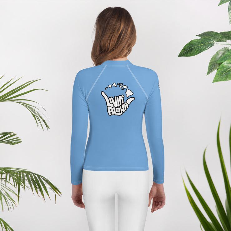 Youth Rash Guard (Polo Blue) - Printful