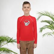 Livin' Aloha Youth Rash Guard (Red) - Livin' Aloha