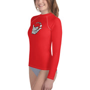 Livin' Aloha Youth Rash Guard (Red) - Livin' Aloha