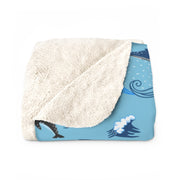 Livin' Aloha Sherpa Fleece Blanket (Surf's Up)