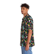Livin' Aloha Hawaiian Camp Shirt (Black Pineapple)