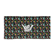  Beach Towel (Black Pineapple) - Livin' Aloha